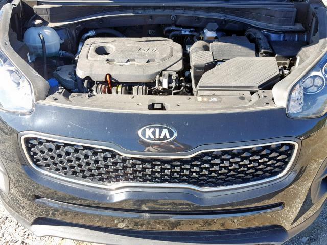 KNDPM3AC7H7074760 - 2017 KIA SPORTAGE L BLACK photo 7