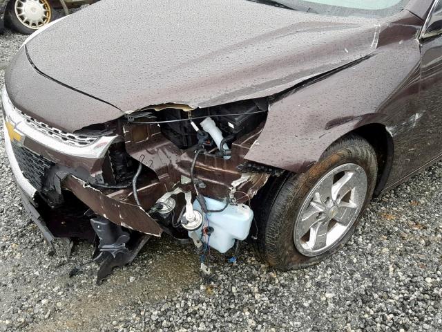 1G11C5SL2FF155132 - 2015 CHEVROLET MALIBU 1LT 棕色 照片 9