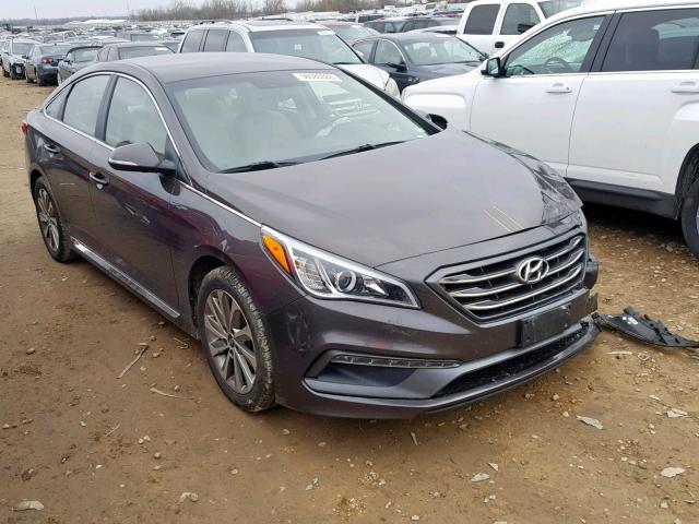 5NPE34AF0FH081715 - 2015 HYUNDAI SONATA SPO GRAY photo 1