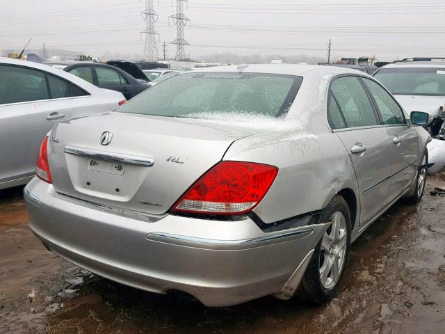 JH4KB16556C005762 - 2006 ACURA RL SILVER photo 4