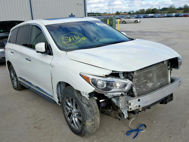 5N1AL0MM2DC315617 - 2013 INFINITI JX35 BASE WHITE photo 1