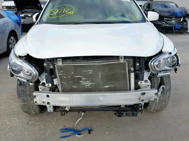 5N1AL0MM2DC315617 - 2013 INFINITI JX35 BASE WHITE photo 9