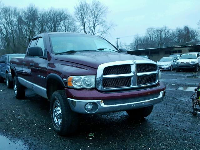 3D7KU28D83G764555 - 2003 DODGE RAM 2500 S BURGUNDY photo 1