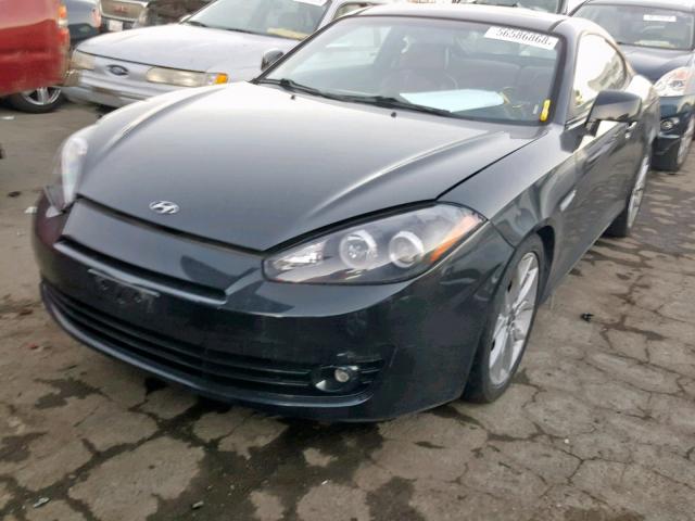 KMHHN66F98U269584 - 2008 HYUNDAI TIBURON GT BLACK photo 2