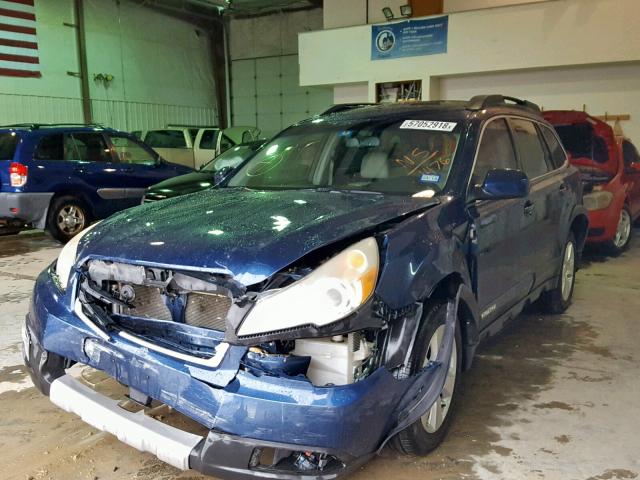 4S4BREGC5A2324297 - 2010 SUBARU OUTBACK 3. BLUE photo 2