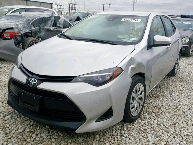 5YFBURHE2HP654727 - 2017 TOYOTA COROLLA L SILVER photo 2