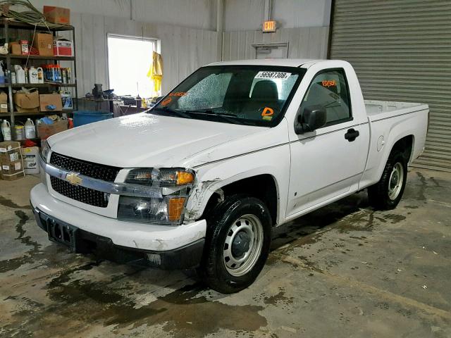 1GCCS149098121325 - 2009 CHEVROLET COLORADO WHITE photo 2