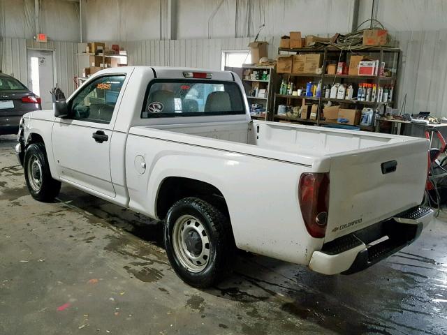 1GCCS149098121325 - 2009 CHEVROLET COLORADO WHITE photo 3