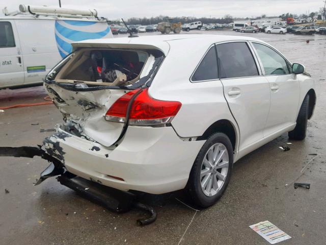 4T3ZE11A39U017518 - 2009 TOYOTA VENZA BASE WHITE photo 4