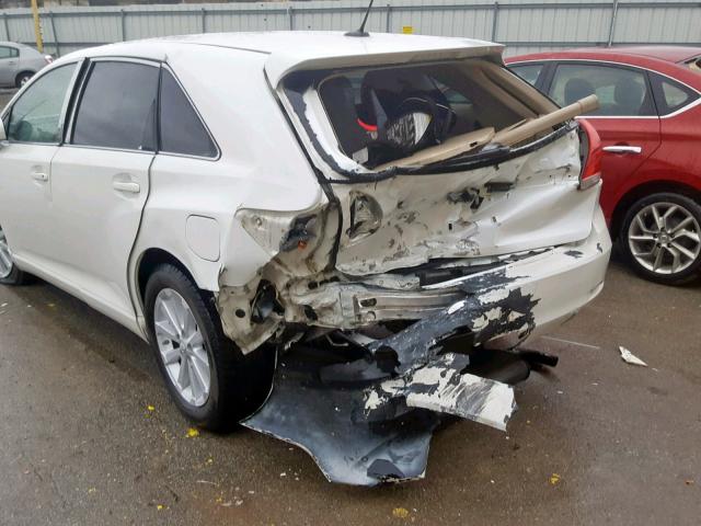 4T3ZE11A39U017518 - 2009 TOYOTA VENZA BASE WHITE photo 9