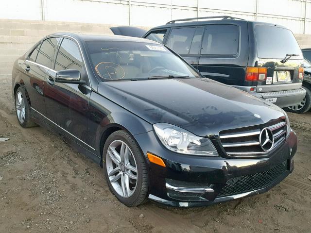 WDDGF4HB6EA965754 - 2014 MERCEDES-BENZ C 250 BLACK photo 1