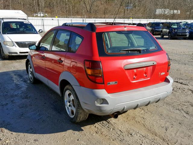 5Y2SL62883Z420465 - 2003 PONTIAC VIBE RED photo 3