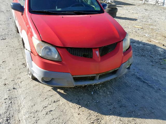 5Y2SL62883Z420465 - 2003 PONTIAC VIBE RED photo 9