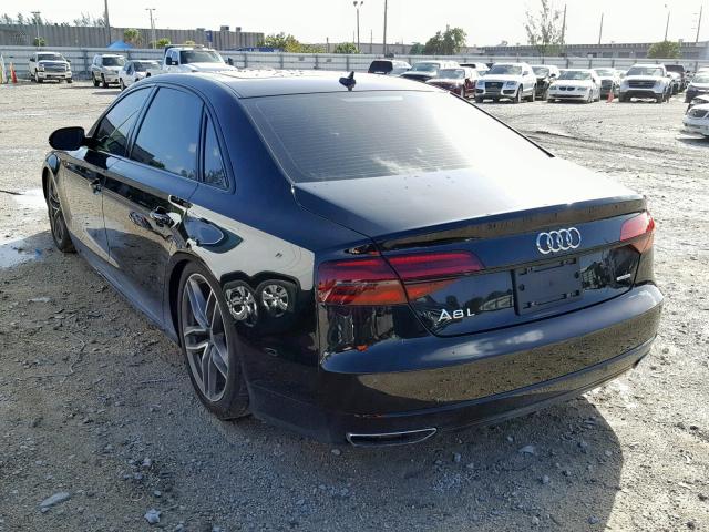 WAU44AFD2HN014547 - 2017 AUDI A8 L QUATT BLACK photo 3