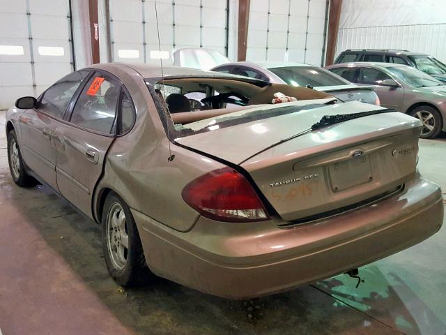 1FAFP55214G187104 - 2004 FORD TAURUS SES TAN photo 3