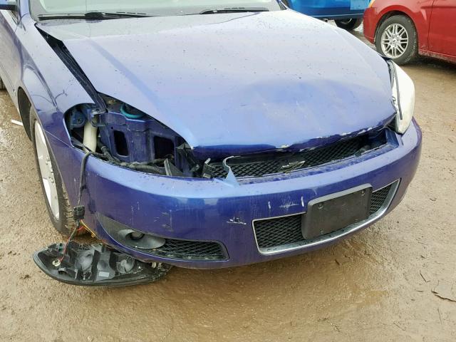 2G1WD58C979145184 - 2007 CHEVROLET IMPALA SUP Сұр фото 9