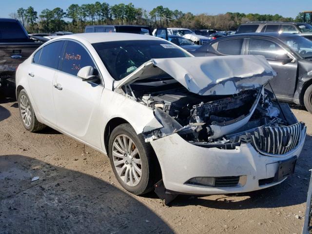 2G4GS5EV1C9213037 - 2012 BUICK REGAL PREM WHITE photo 1