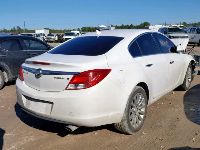 2G4GS5EV1C9213037 - 2012 BUICK REGAL PREM WHITE photo 4