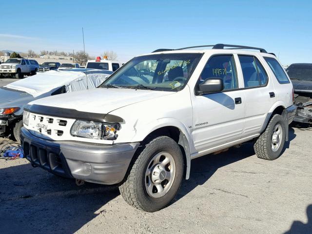 4S2DM58W514317640 - 2001 ISUZU RODEO S WHITE photo 2