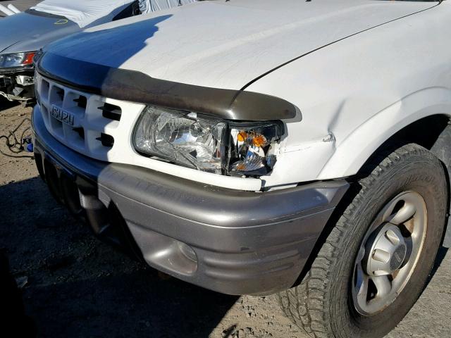 4S2DM58W514317640 - 2001 ISUZU RODEO S WHITE photo 9