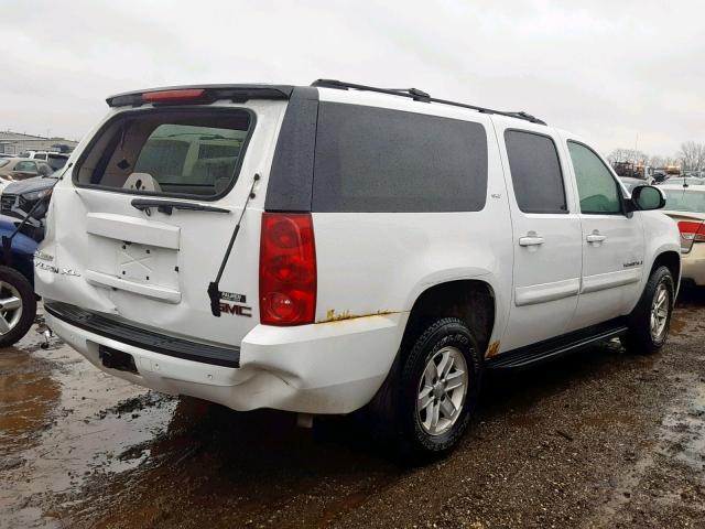 1GKFK163X7J259292 - 2007 GMC YUKON XL K WHITE photo 4