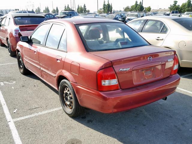 JM1BJ225121581628 - 2002 MAZDA PROTEGE DX RED photo 3