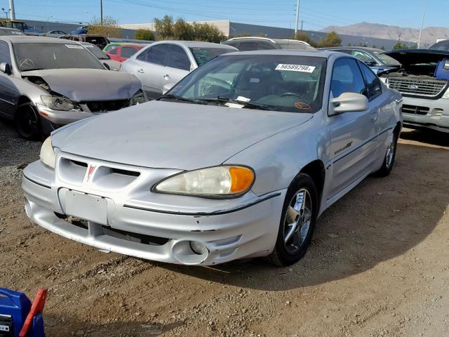 1G2NW12E41M601977 - 2001 PONTIAC GRAND AM G SILVER photo 2