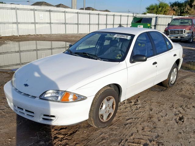 1G1JC524617265984 - 2001 CHEVROLET CAVALIER B WHITE photo 2