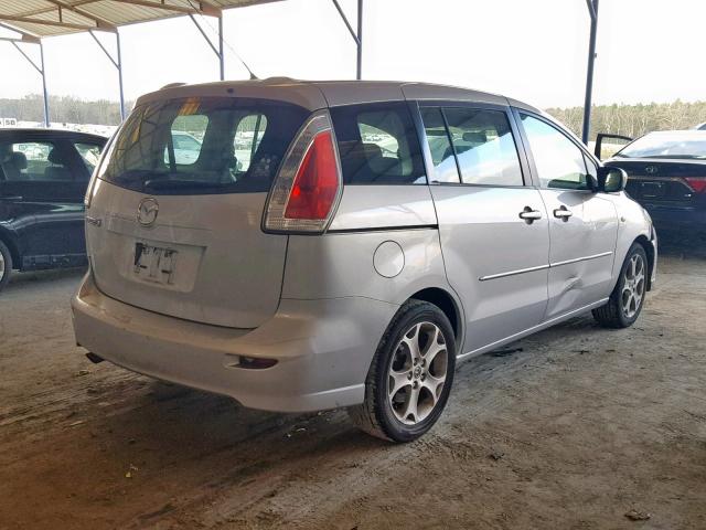 JM1CR293580317361 - 2008 MAZDA 5 SILVER photo 4