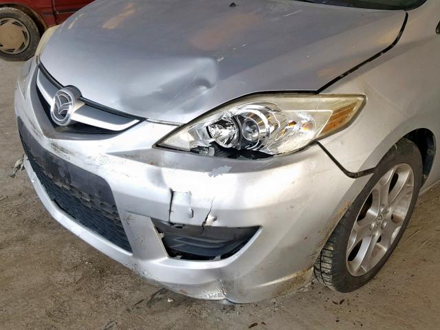 JM1CR293580317361 - 2008 MAZDA 5 SILVER photo 9