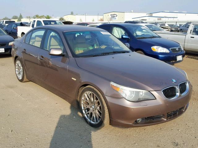 WBANB33505CN65120 - 2005 BMW 545 I BROWN photo 1