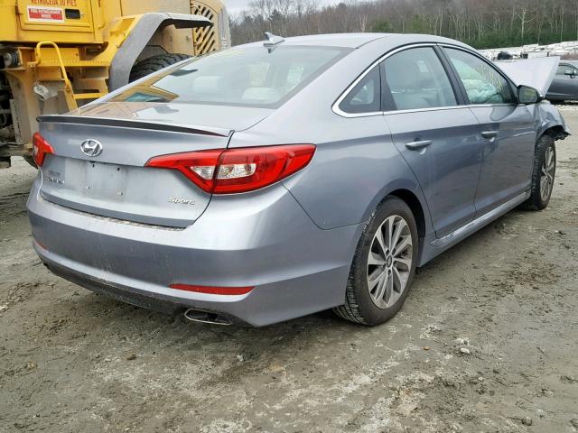 5NPE34AF0GH287716 - 2016 HYUNDAI SONATA SPO SILVER photo 4