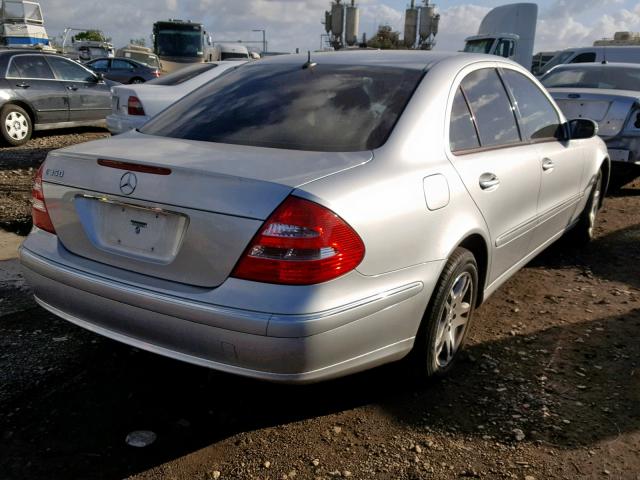 WDBUF56J06A786994 - 2006 MERCEDES-BENZ E 350 SILVER photo 4