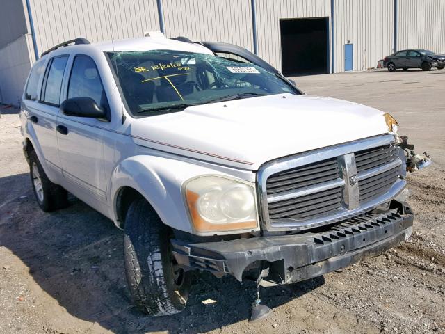 1D4HD48N55F568802 - 2005 DODGE DURANGO SL WHITE photo 1