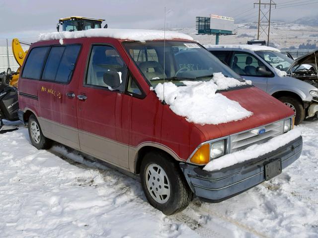 1FMDA11U8LZB53937 - 1990 FORD AEROSTAR MAROON photo 1