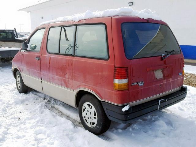 1FMDA11U8LZB53937 - 1990 FORD AEROSTAR MAROON photo 3