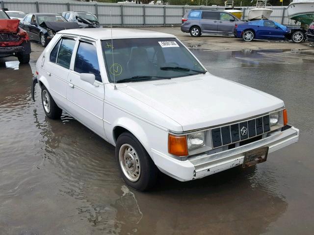 1B3BL18D8KY411987 - 1989 DODGE OMNI EXPO WHITE photo 1