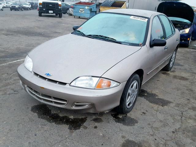 1G1JF5242Y7233941 - 2000 CHEVROLET CAVALIER L TAN photo 2