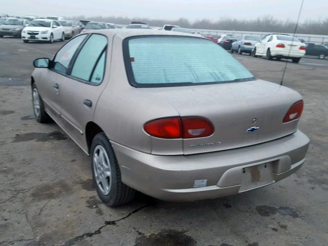 1G1JF5242Y7233941 - 2000 CHEVROLET CAVALIER L TAN photo 3