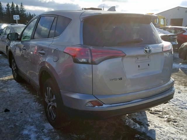 2T3ZFREV2GW244088 - 2016 TOYOTA RAV4 LE SILVER photo 3