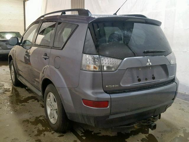 JA4LT21W29Z005710 - 2009 MITSUBISHI OUTLANDER GRAY photo 3