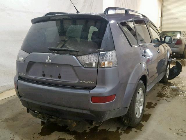 JA4LT21W29Z005710 - 2009 MITSUBISHI OUTLANDER GRAY photo 4