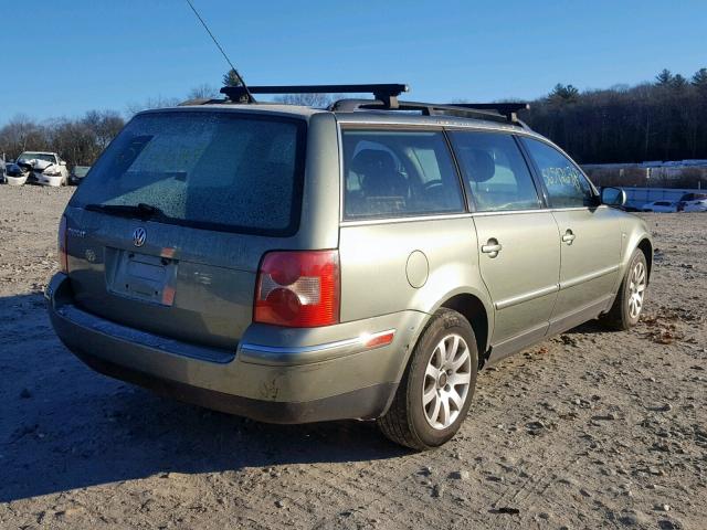 WVWVD63B83E239135 - 2003 VOLKSWAGEN PASSAT GLS GREEN photo 4