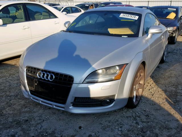 TRUDD38J881033327 - 2008 AUDI TT 3.2 QUA SILVER photo 2