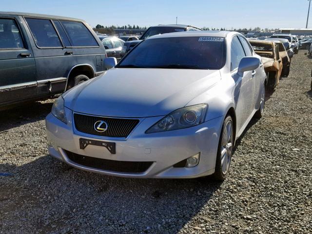 JTHBK262672032844 - 2007 LEXUS IS 250 SILVER photo 2