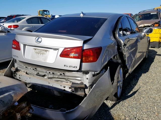 JTHBK262672032844 - 2007 LEXUS IS 250 SILVER photo 4