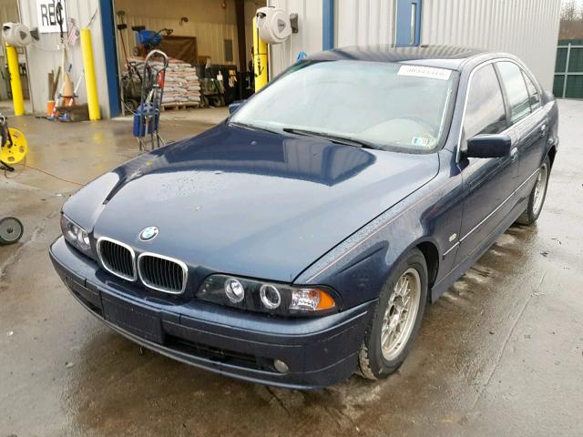 WBADT434X2GY44455 - 2002 BMW 525 I AUTO BLUE photo 2