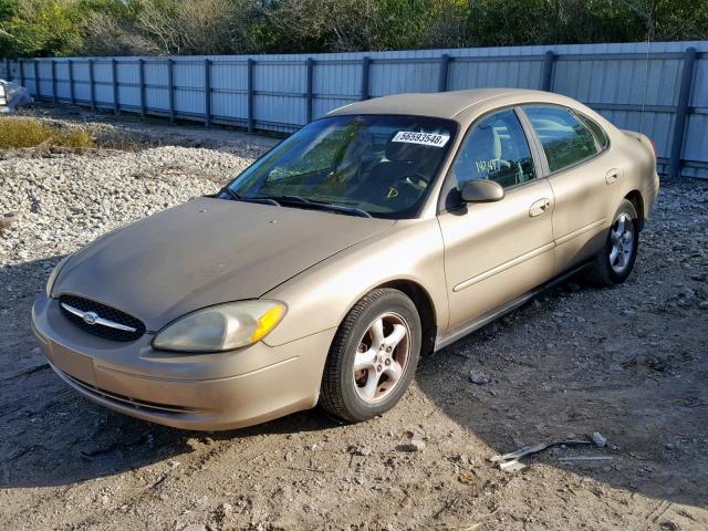 1FAFP55U41A223500 - 2001 FORD TAURUS SES TAN photo 2