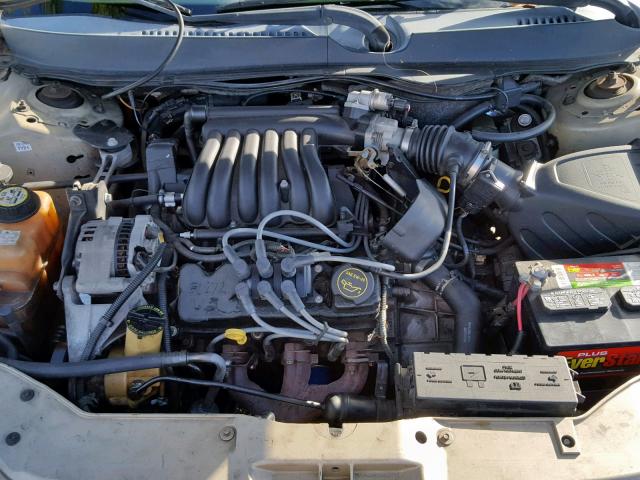 1FAFP55U41A223500 - 2001 FORD TAURUS SES TAN photo 7