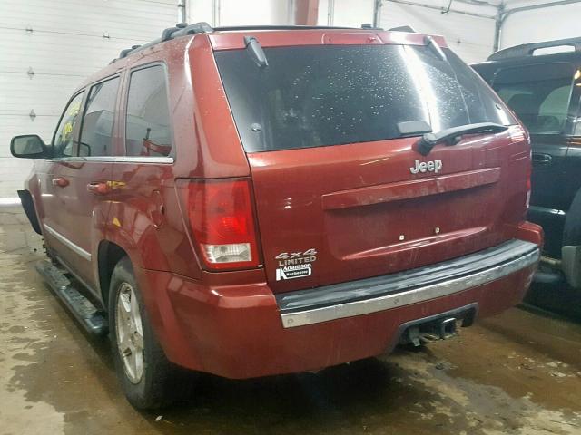 1J8HR58N87C544429 - 2007 JEEP GRAND CHER RED photo 3